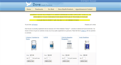 Desktop Screenshot of dovehealthproducts.com