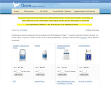Tablet Screenshot of dovehealthproducts.com